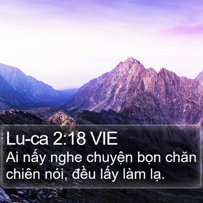 Lu-ca 2:18 VIE Bible Verse Image