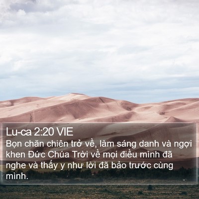 Lu-ca 2:20 VIE Bible Verse Image