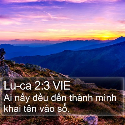 Lu-ca 2:3 VIE Bible Verse Image