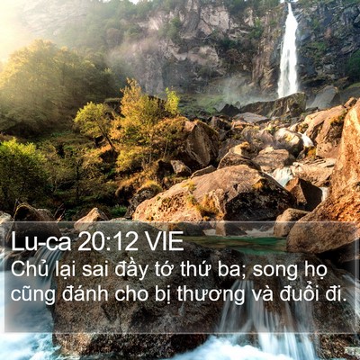 Lu-ca 20:12 VIE Bible Verse Image