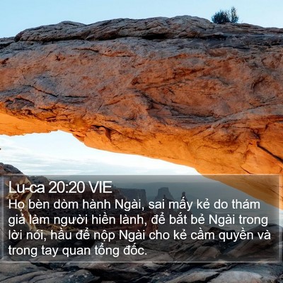 Lu-ca 20:20 VIE Bible Verse Image