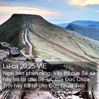 Lu-ca 20:25 VIE Bible Verse Image