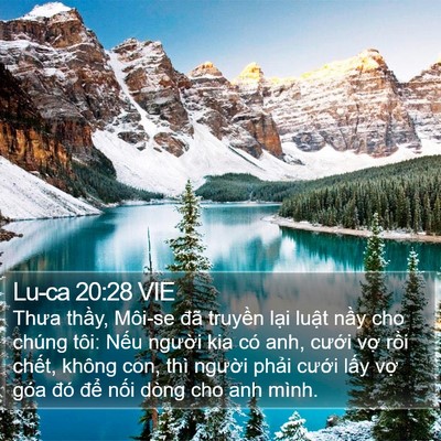 Lu-ca 20:28 VIE Bible Verse Image