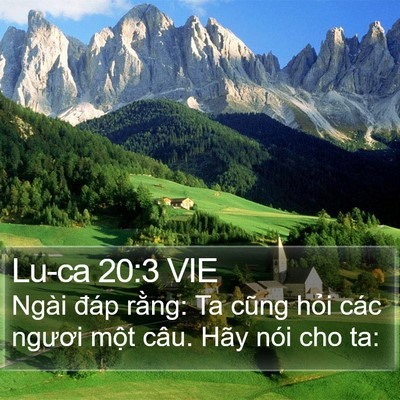 Lu-ca 20:3 VIE Bible Verse Image