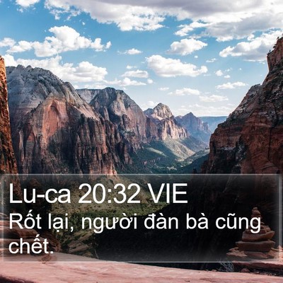 Lu-ca 20:32 VIE Bible Verse Image