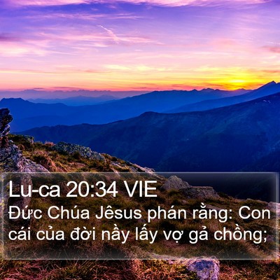 Lu-ca 20:34 VIE Bible Verse Image