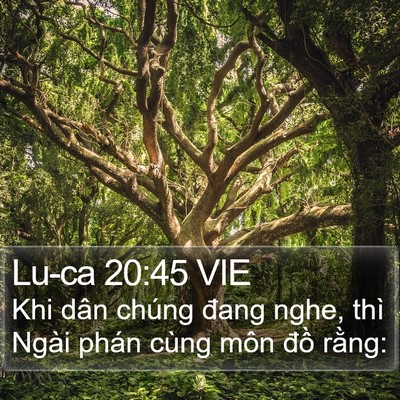 Lu-ca 20:45 VIE Bible Verse Image