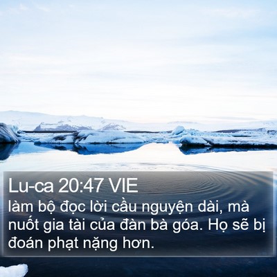 Lu-ca 20:47 VIE Bible Verse Image