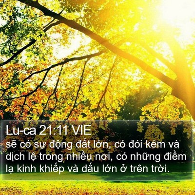 Lu-ca 21:11 VIE Bible Verse Image