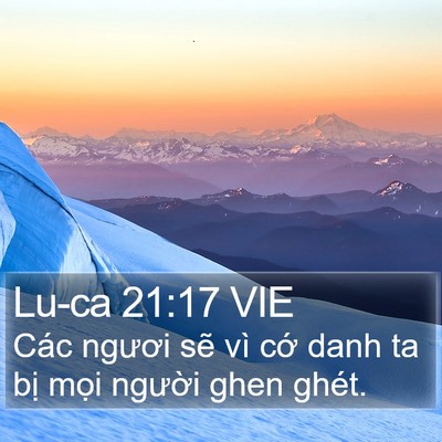 Lu-ca 21:17 VIE Bible Verse Image