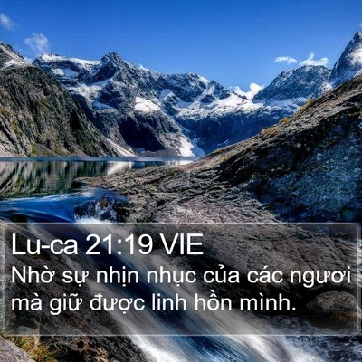 Lu-ca 21:19 VIE Bible Verse Image