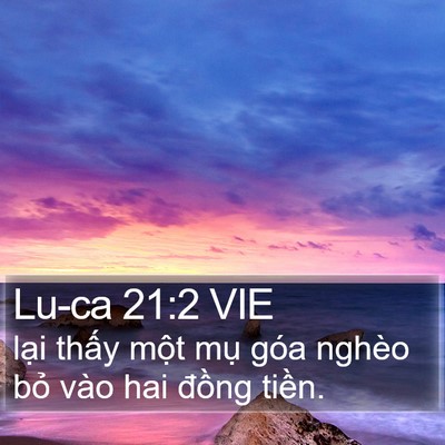 Lu-ca 21:2 VIE Bible Verse Image