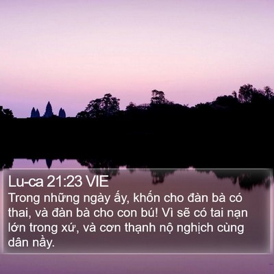 Lu-ca 21:23 VIE Bible Verse Image