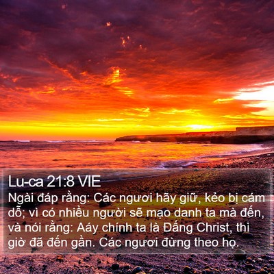 Lu-ca 21:8 VIE Bible Verse Image