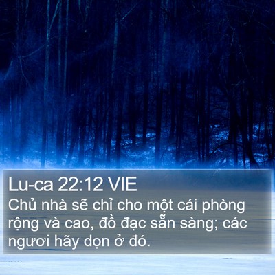 Lu-ca 22:12 VIE Bible Verse Image
