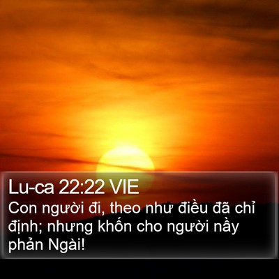 Lu-ca 22:22 VIE Bible Verse Image