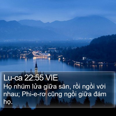 Lu-ca 22:55 VIE Bible Verse Image