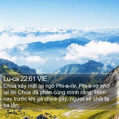 Lu-ca 22:61 VIE Bible Verse Image