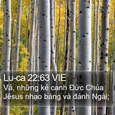 Lu-ca 22:63 VIE Bible Verse Image