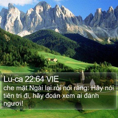 Lu-ca 22:64 VIE Bible Verse Image
