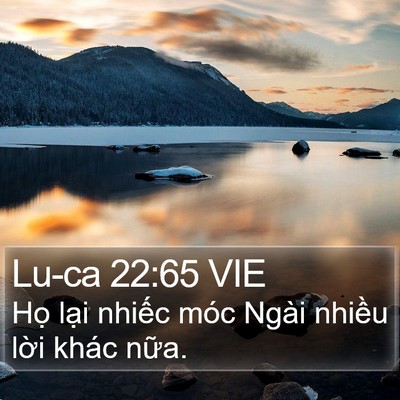 Lu-ca 22:65 VIE Bible Verse Image