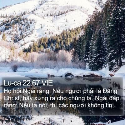 Lu-ca 22:67 VIE Bible Verse Image