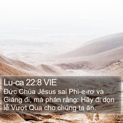 Lu-ca 22:8 VIE Bible Verse Image