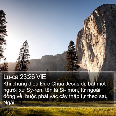 Lu-ca 23:26 VIE Bible Verse Image