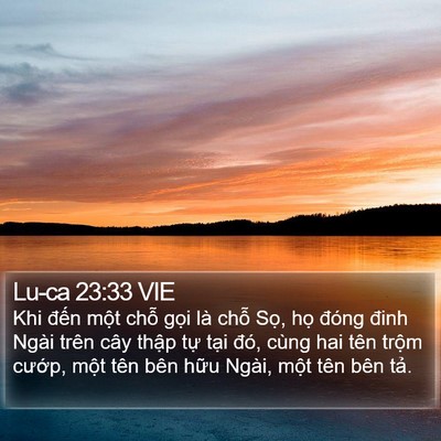 Lu-ca 23:33 VIE Bible Verse Image