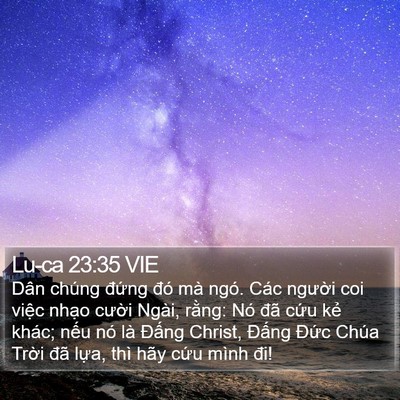 Lu-ca 23:35 VIE Bible Verse Image