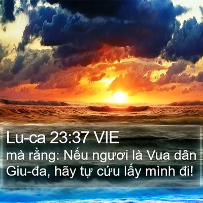 Lu-ca 23:37 VIE Bible Verse Image