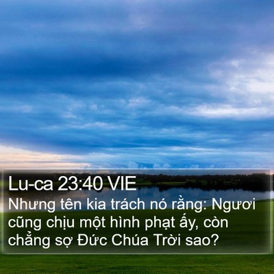 Lu-ca 23:40 VIE Bible Verse Image