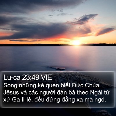 Lu-ca 23:49 VIE Bible Verse Image
