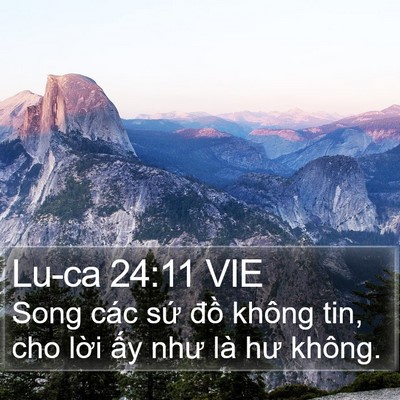 Lu-ca 24:11 VIE Bible Verse Image