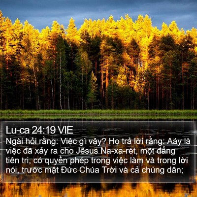 Lu-ca 24:19 VIE Bible Verse Image