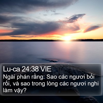 Lu-ca 24:38 VIE Bible Verse Image