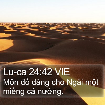 Lu-ca 24:42 VIE Bible Verse Image