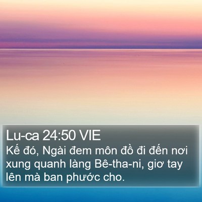 Lu-ca 24:50 VIE Bible Verse Image
