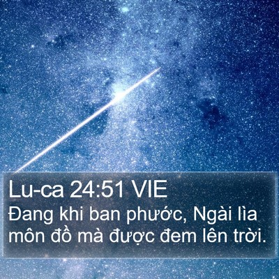 Lu-ca 24:51 VIE Bible Verse Image