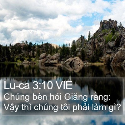 Lu-ca 3:10 VIE Bible Verse Image