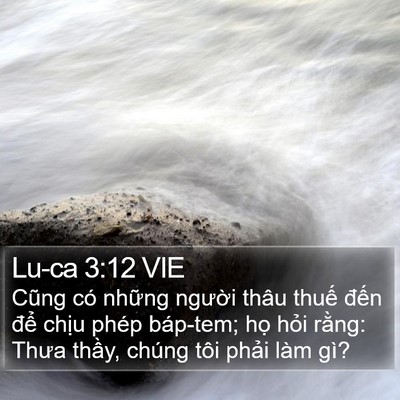 Lu-ca 3:12 VIE Bible Verse Image