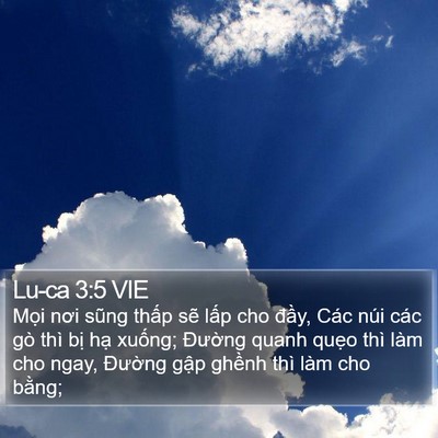 Lu-ca 3:5 VIE Bible Verse Image