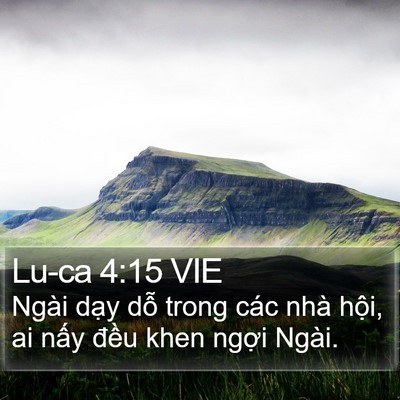 Lu-ca 4:15 VIE Bible Verse Image