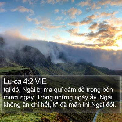 Lu-ca 4:2 VIE Bible Verse Image
