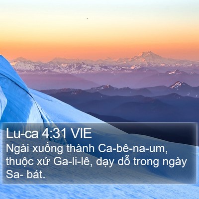 Lu-ca 4:31 VIE Bible Verse Image