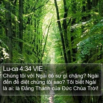 Lu-ca 4:34 VIE Bible Verse Image