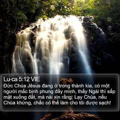 Lu-ca 5:12 VIE Bible Verse Image