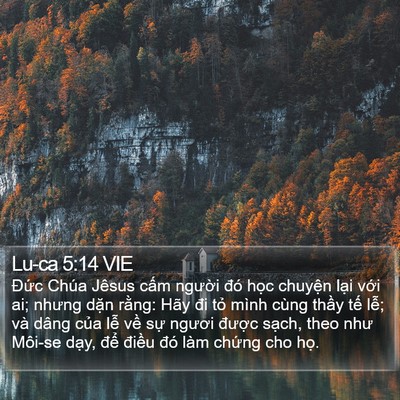 Lu-ca 5:14 VIE Bible Verse Image
