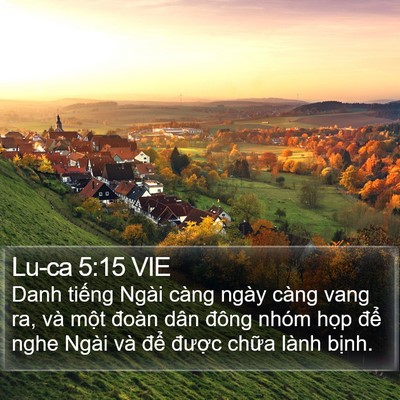 Lu-ca 5:15 VIE Bible Verse Image