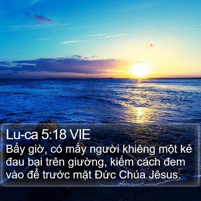 Lu-ca 5:18 VIE Bible Verse Image